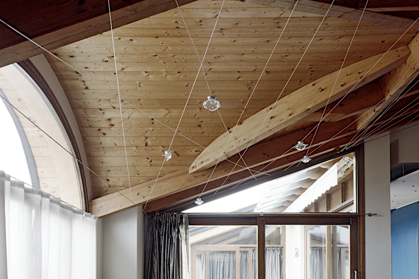 Custom Ceiling Shaped with Tongue-and-Groove