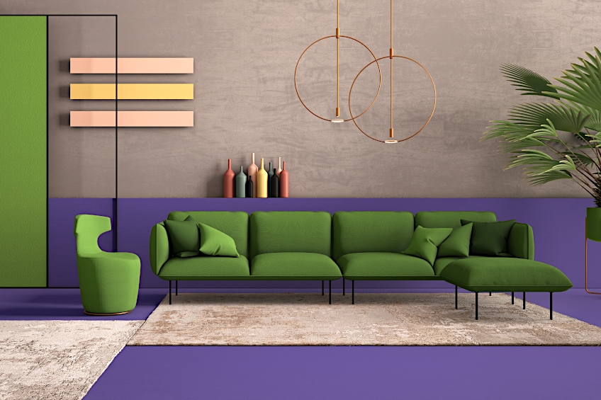 How to Use Green with Purple