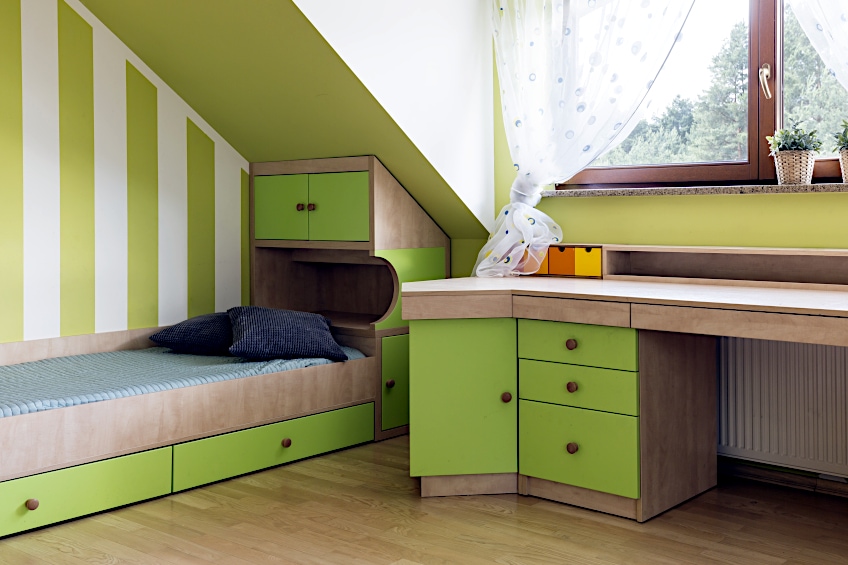 Space-Saving Captain Bed Design