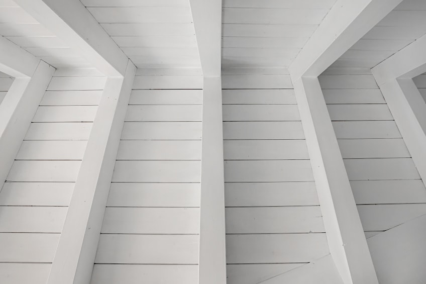 White Shiplap Ceiling