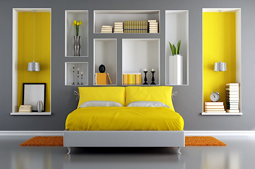 Yellow and Gray Work Well Together
