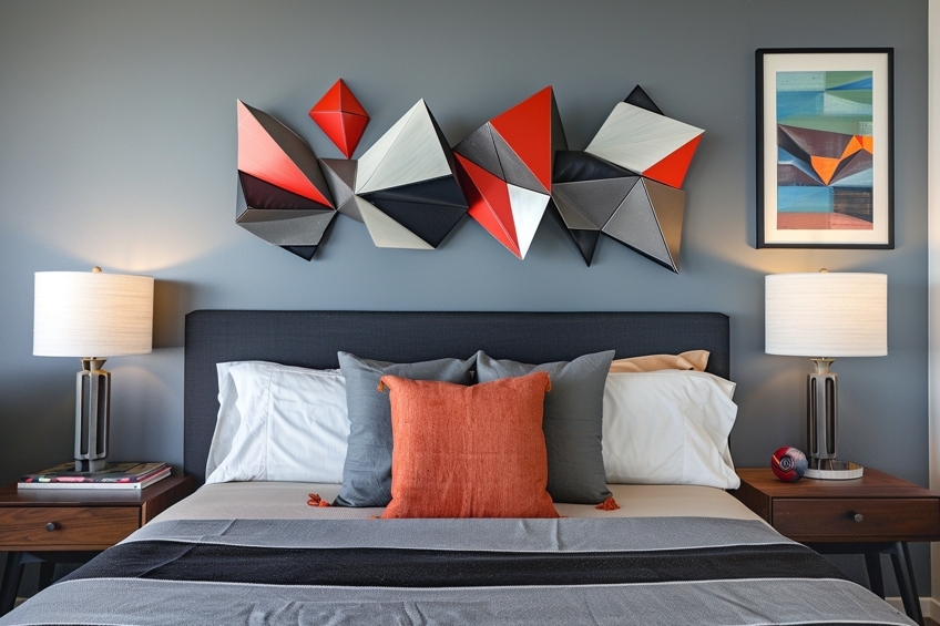 3D art bed wall decor