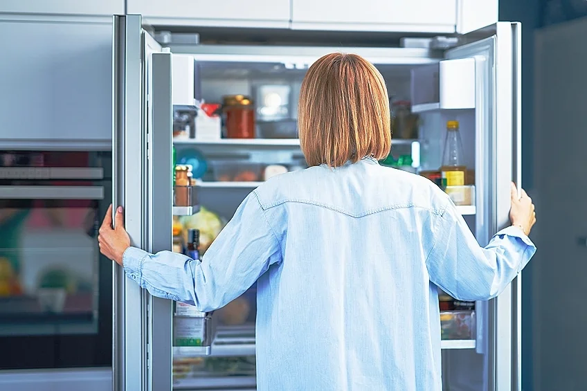 average weight of fridge