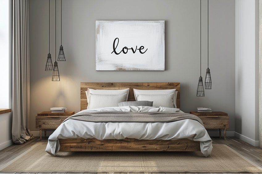 canvas bed wall decor