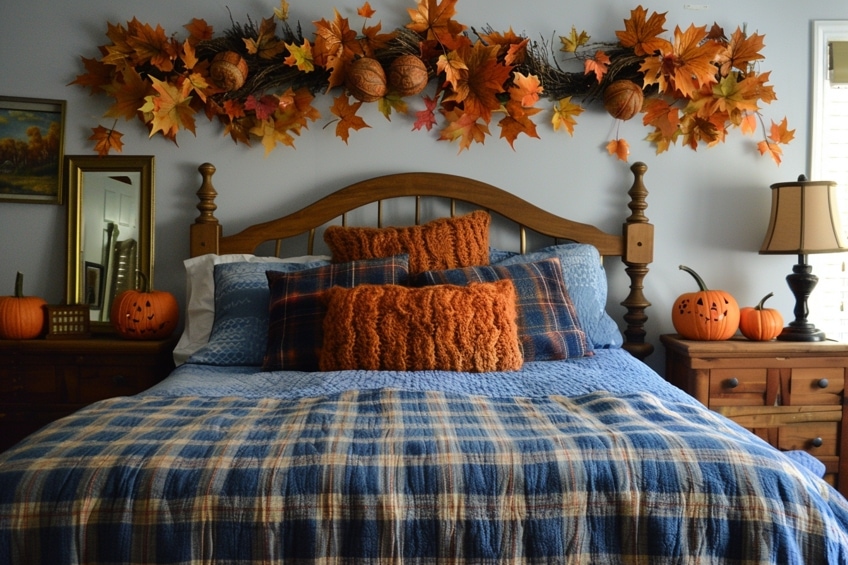 seasonal bed wall decor