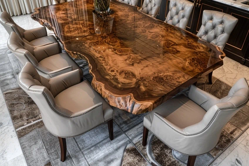 style and material of dining table